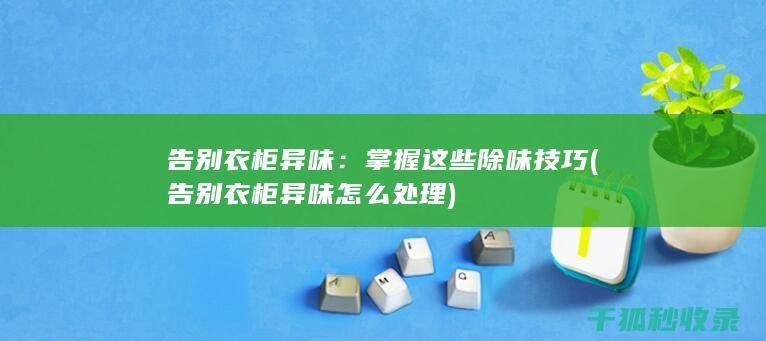 告别衣柜异味：掌握这些除味技巧 (告别衣柜异味怎么处理)