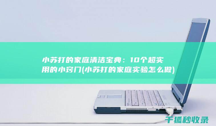 小苏打的家庭清洁宝典：10个超实用的小窍门 (小苏打的家庭实验怎么做)