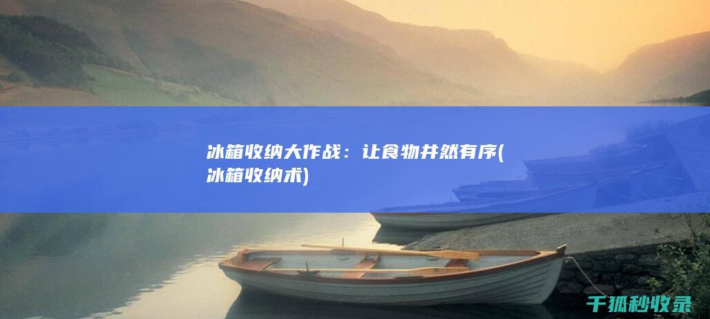 冰箱收纳大作战：让食物井然有序 (冰箱收纳术)