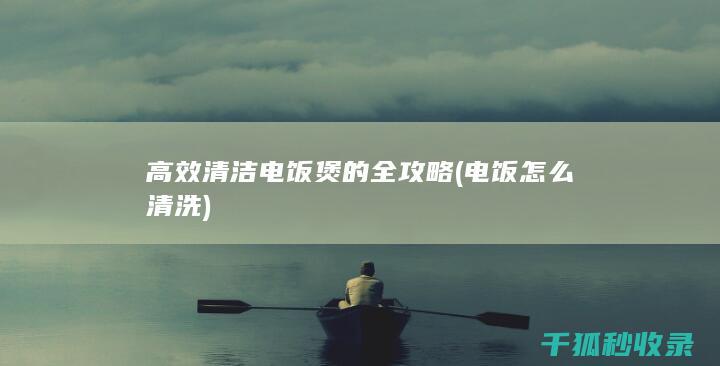 高效电饭煲的全攻略