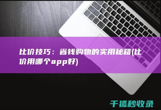 比价技巧：省钱购物的实用秘籍 (比价用哪个app好)